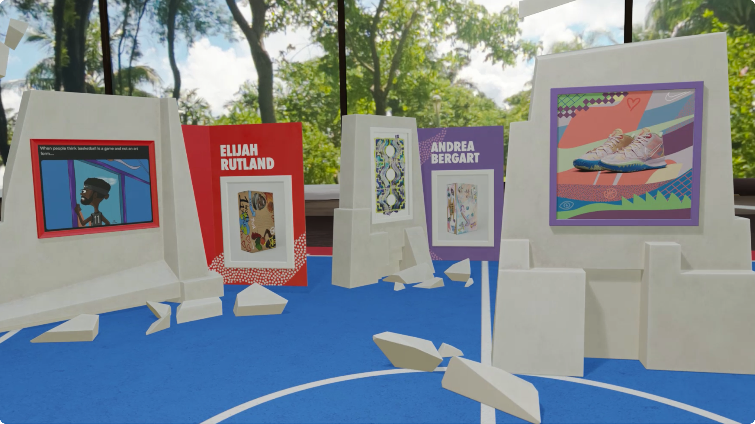 Screengrab of the Nike K11 AR experience