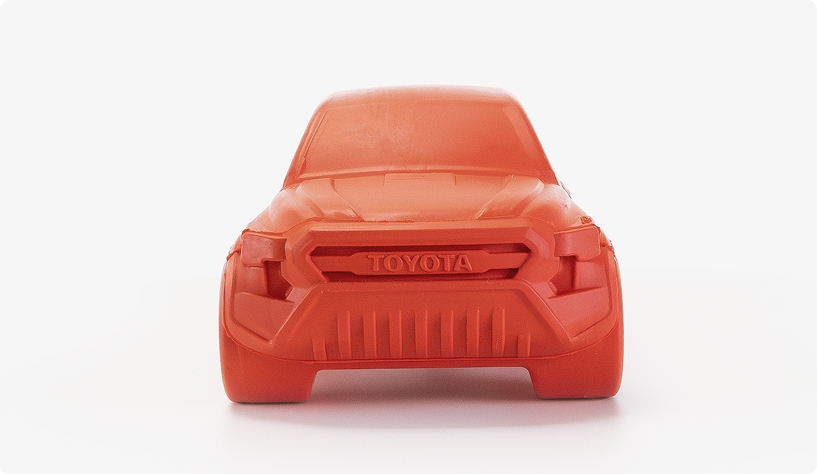 Toyota Dog Toy from the front view