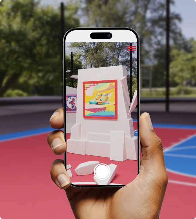 Nike K11 Ar experience playing on a mobile device
