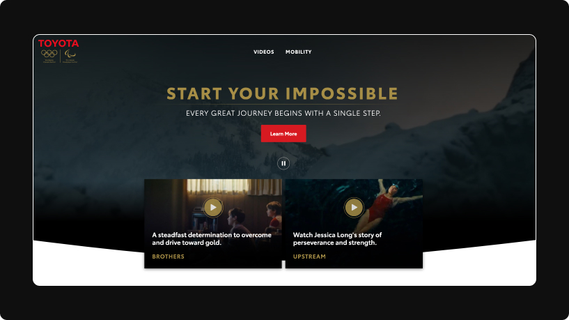 Toyota SYI Landing Page